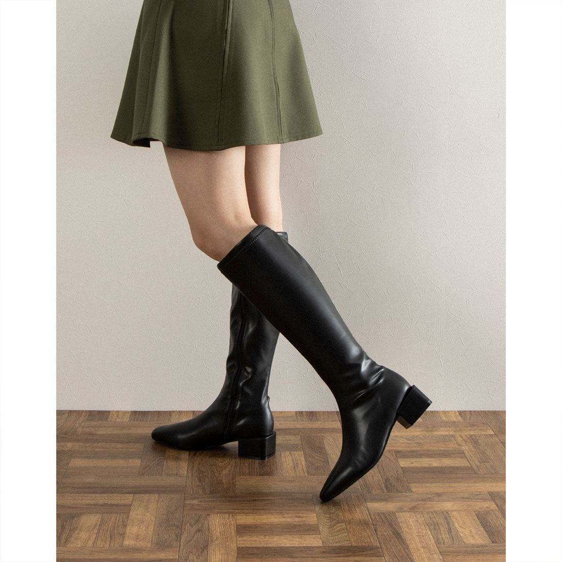 ミニア minia ストレッチロングブーツ