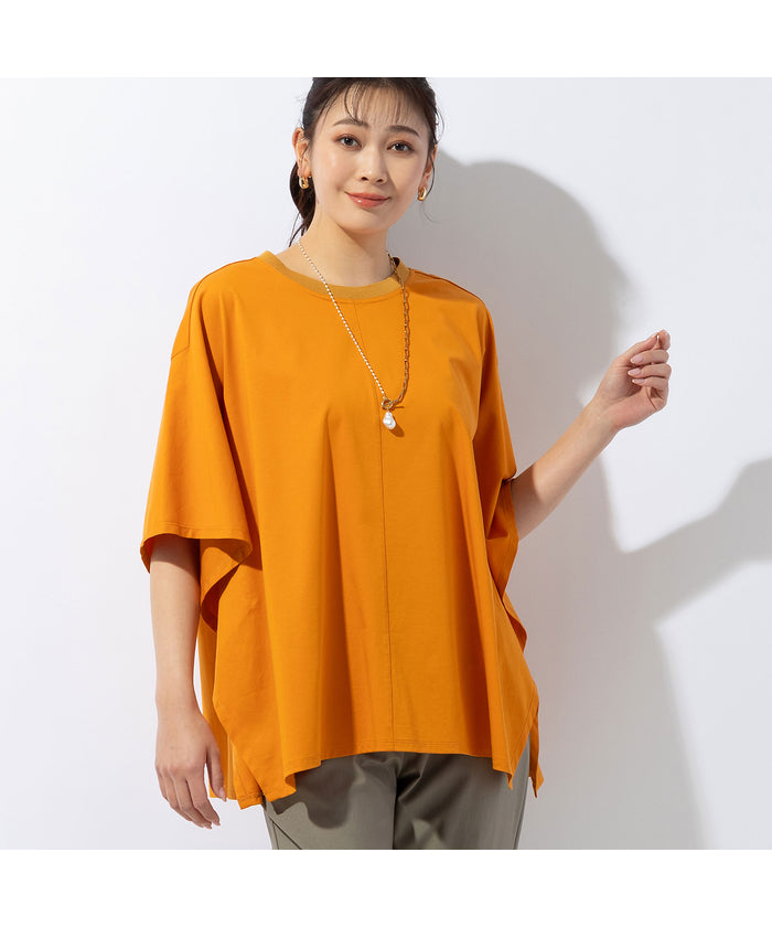 ミゼール missel 接触冷感「涼」 フレアプルオーバー （オレンジ） オレンジ