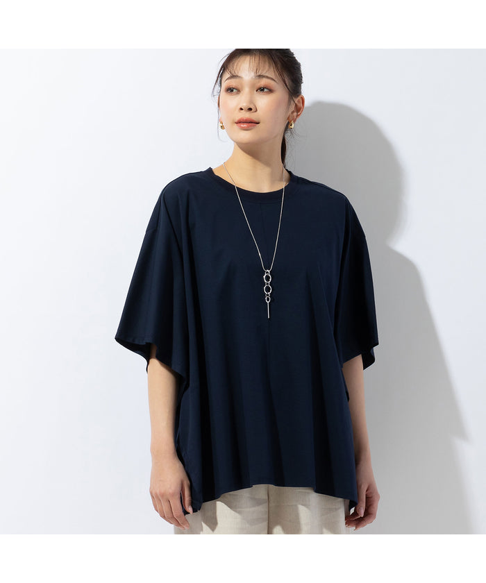ミゼール missel 接触冷感「涼」 フレアプルオーバー （オレンジ） オレンジ