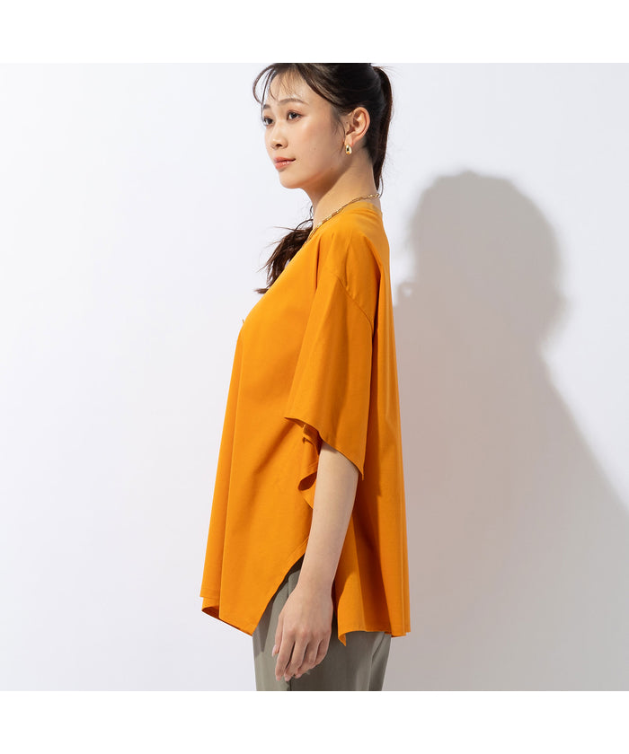 ミゼール missel 接触冷感「涼」 フレアプルオーバー （オレンジ） オレンジ