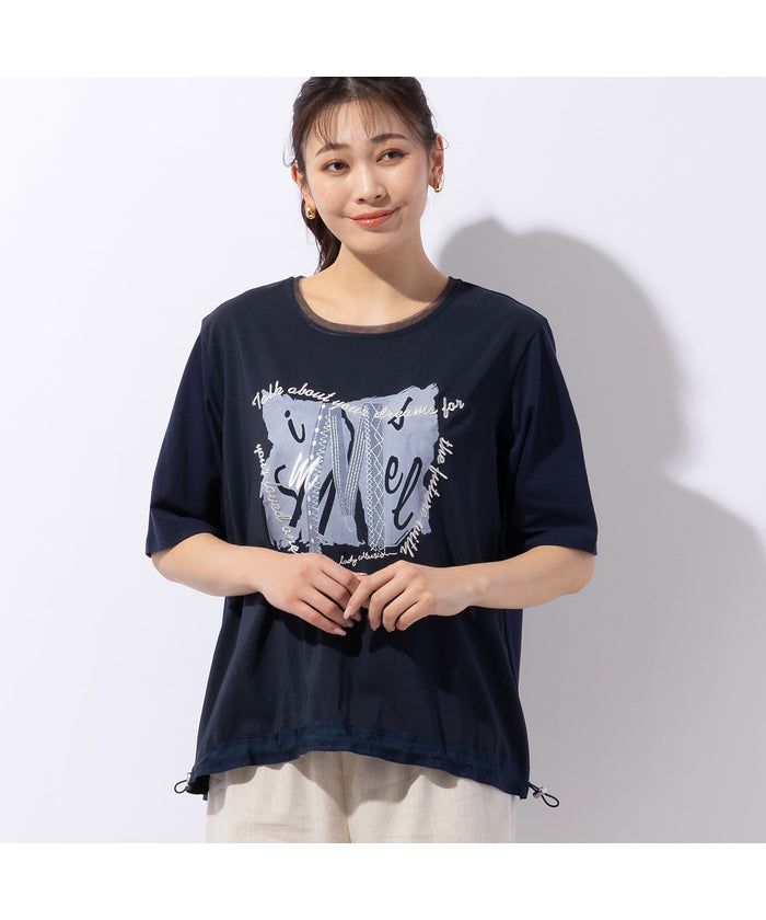 ミゼール missel メッセージ刺繍 ヘムリボンプルオーバー （ホワイト） ホワイト