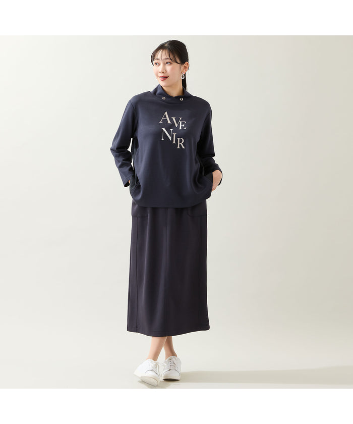 ミゼール missel 【洗える・セットアップ可・3Lサイズあり】Iラインスカート （ベージュ） ベージュ