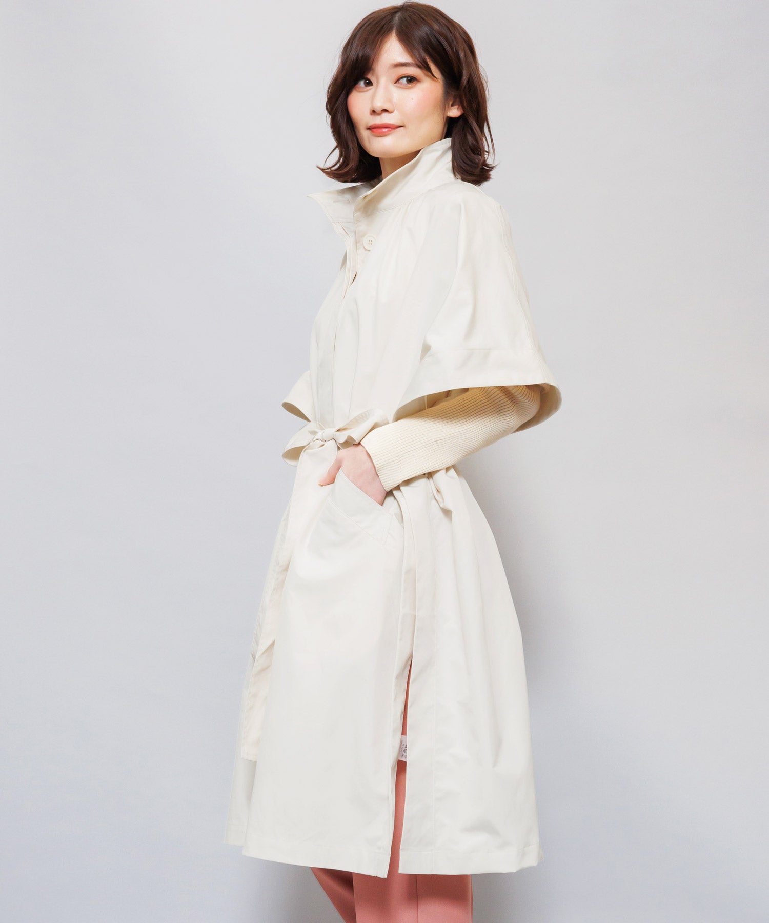 Miliande ni Cape Poncho Coat Women's Outer Trench Coat Spring Coat
