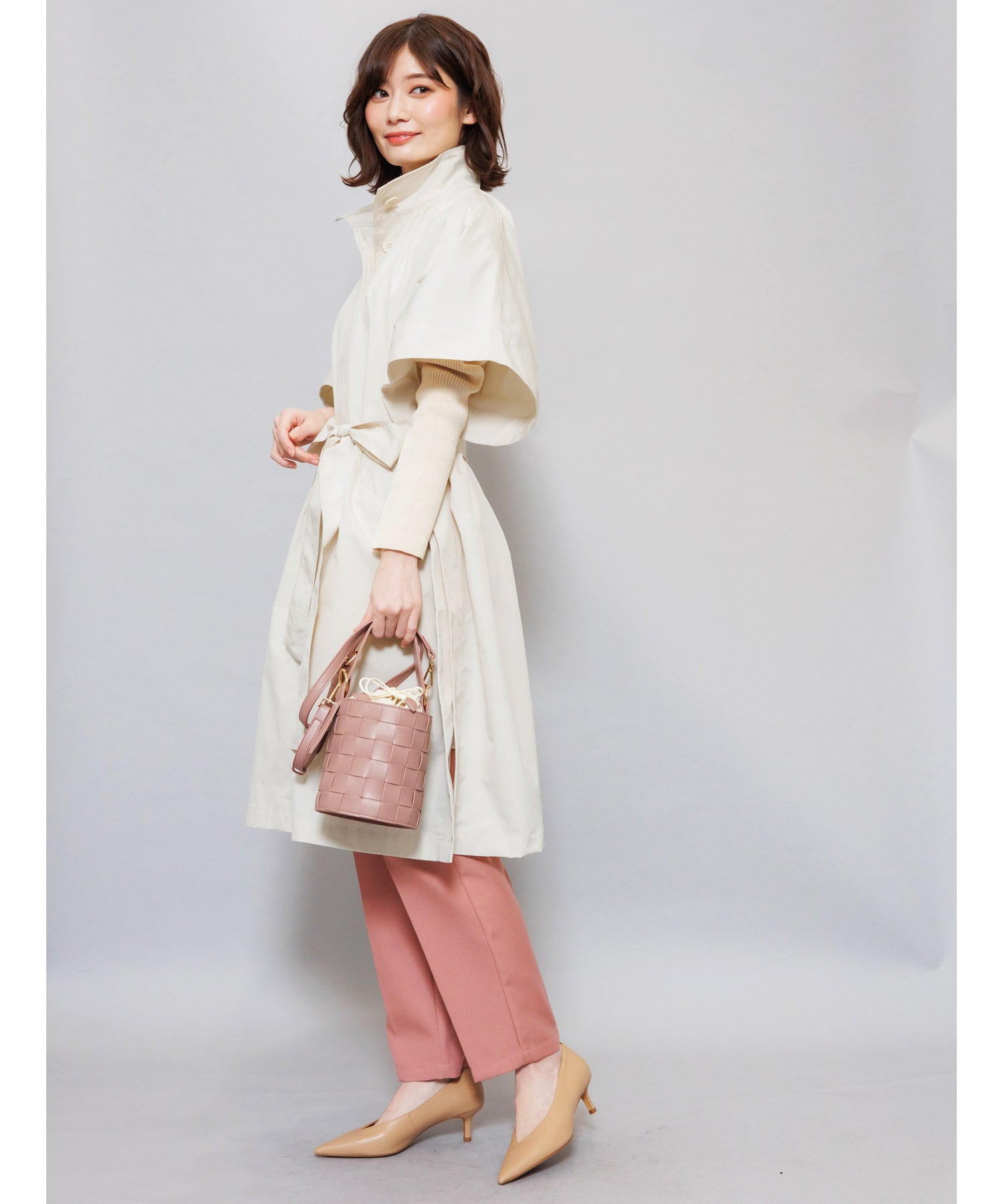Miliande ni Cape Poncho Coat Women's Outer Trench Coat Spring Coat