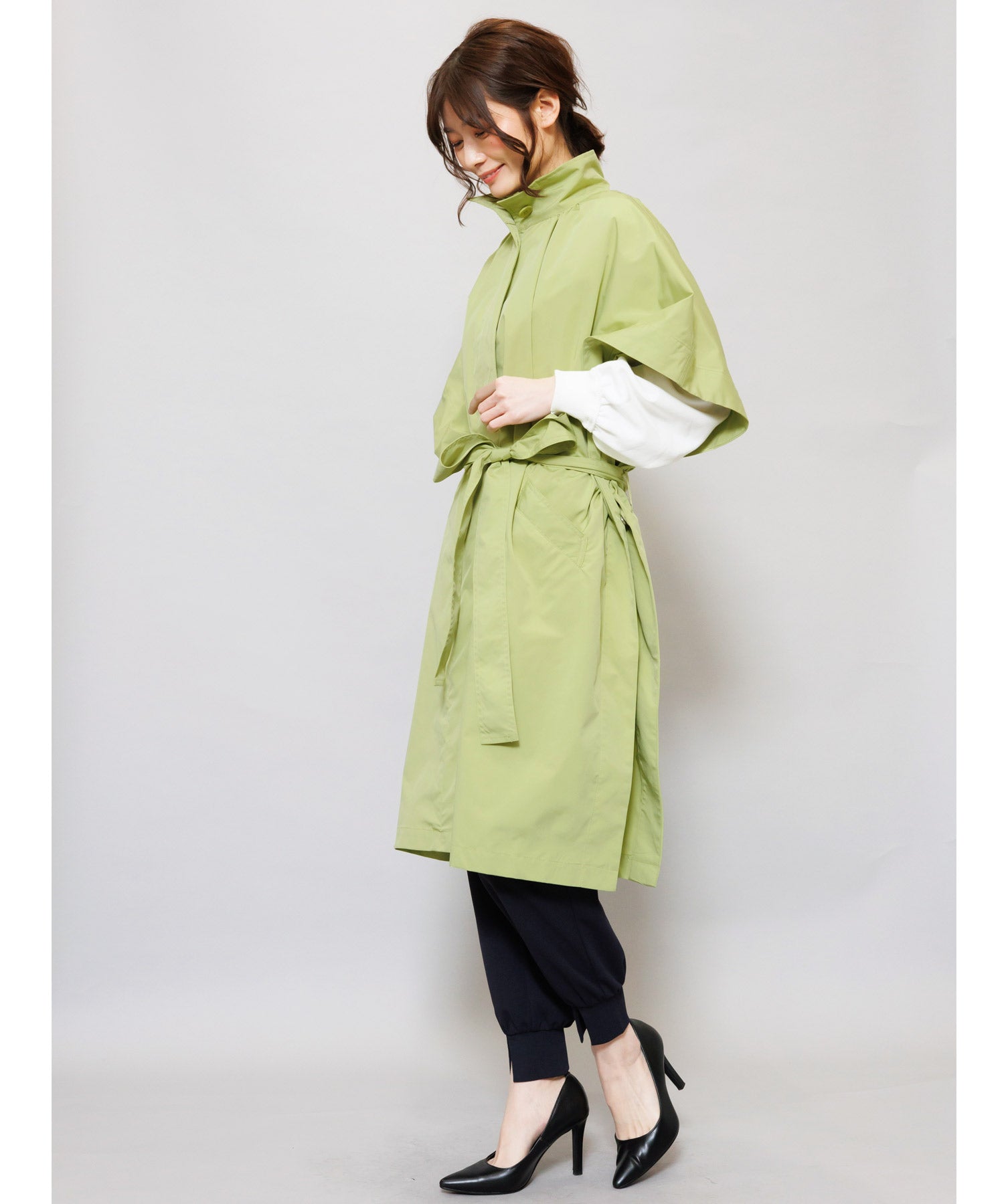 Miliande ni Cape Poncho Coat Women's Outer Trench Coat Spring Coat