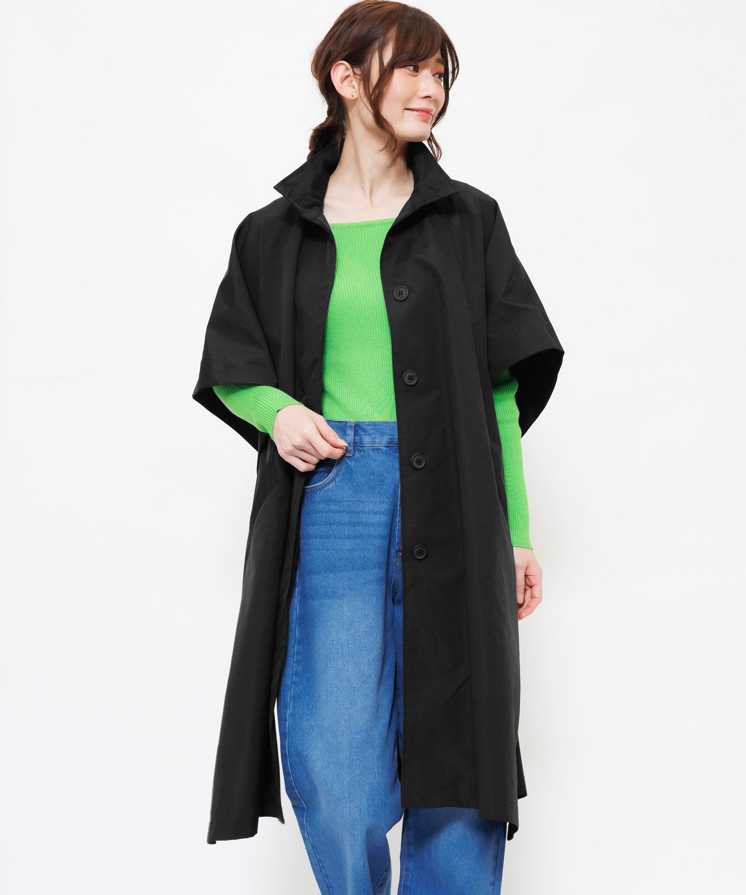 Miliande ni Cape Poncho Coat Women's Outer Trench Coat Spring Coat