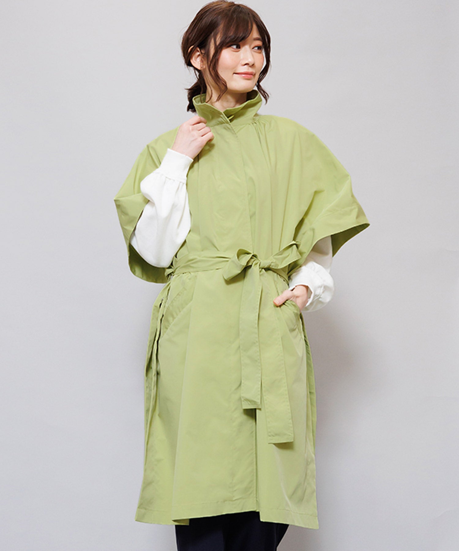 Miliande ni Cape Poncho Coat Women's Outer Trench Coat Spring Coat