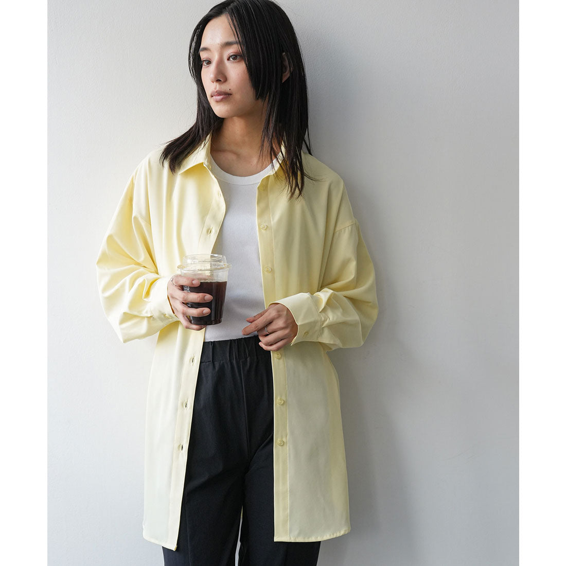 ミリアンデニ mili an deni 無地シャツラッシュガード （YEL） YEL