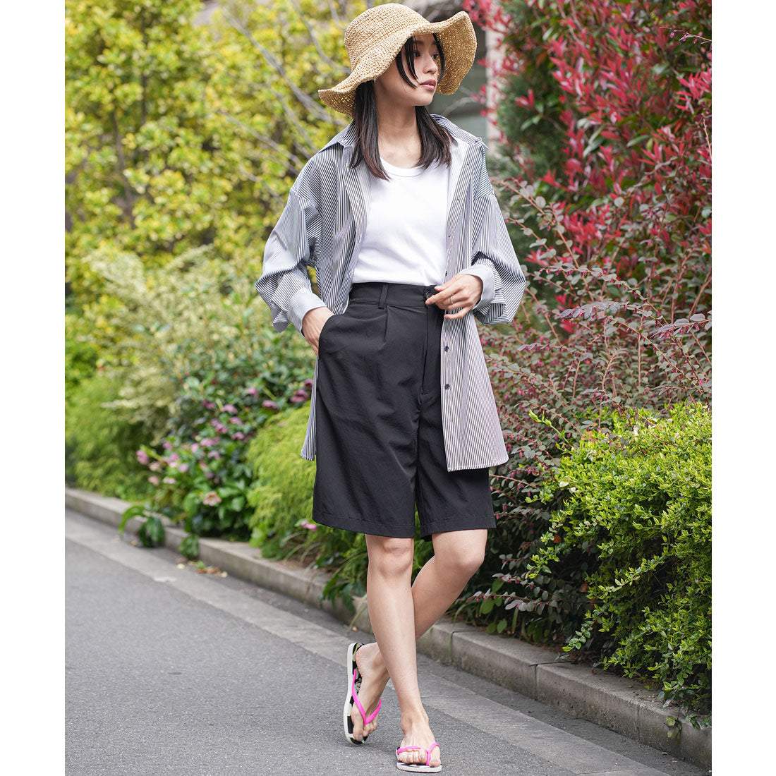 ミリアンデニ mili an deni ラッシュガードハーフパンツ （BK） BK