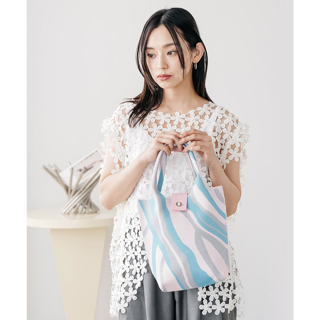 ミリアンデニ mili an deni ニットバッグ （PK） PK
