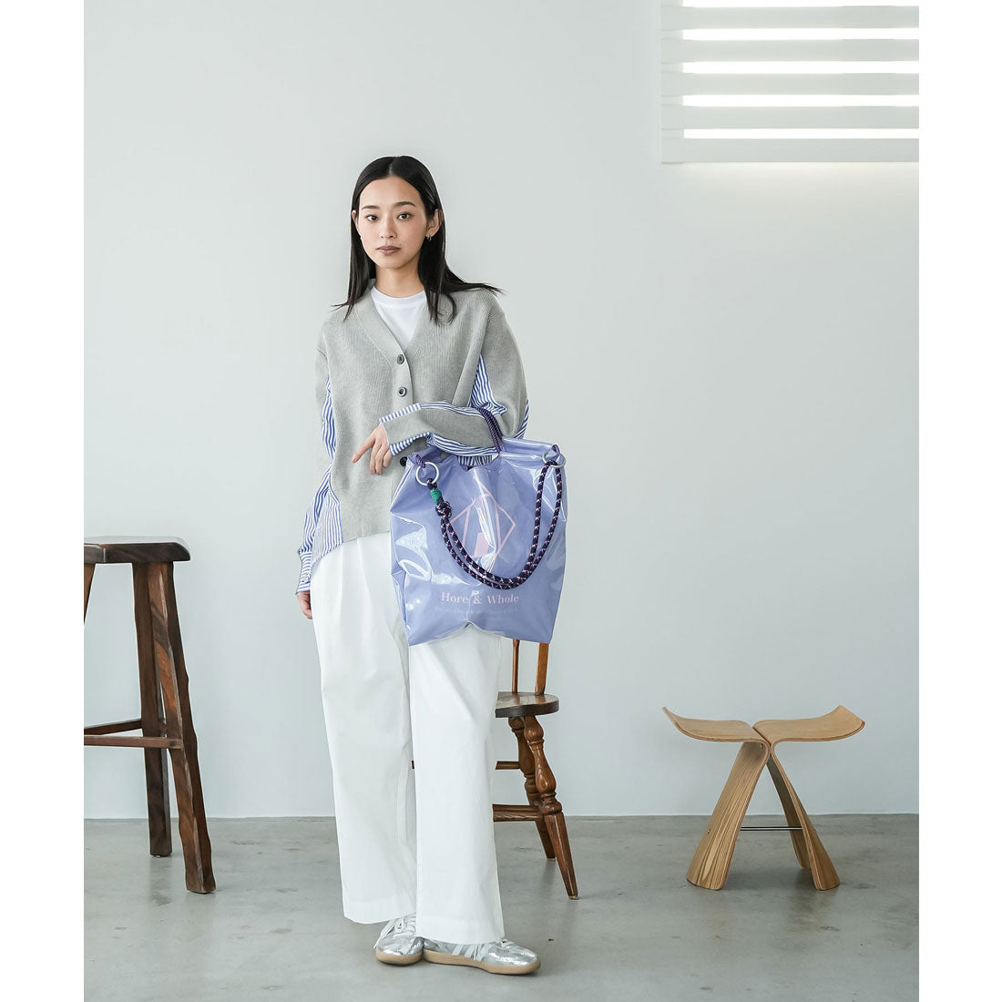 ミリアンデニ mili an deni 3WAYビニールロープトートバッグ （PPL） PPL