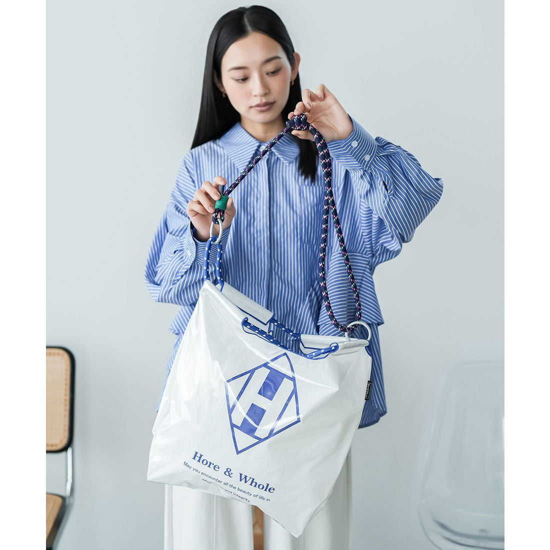ミリアンデニ mili an deni 3WAYビニールロープトートバッグ （PPL） PPL