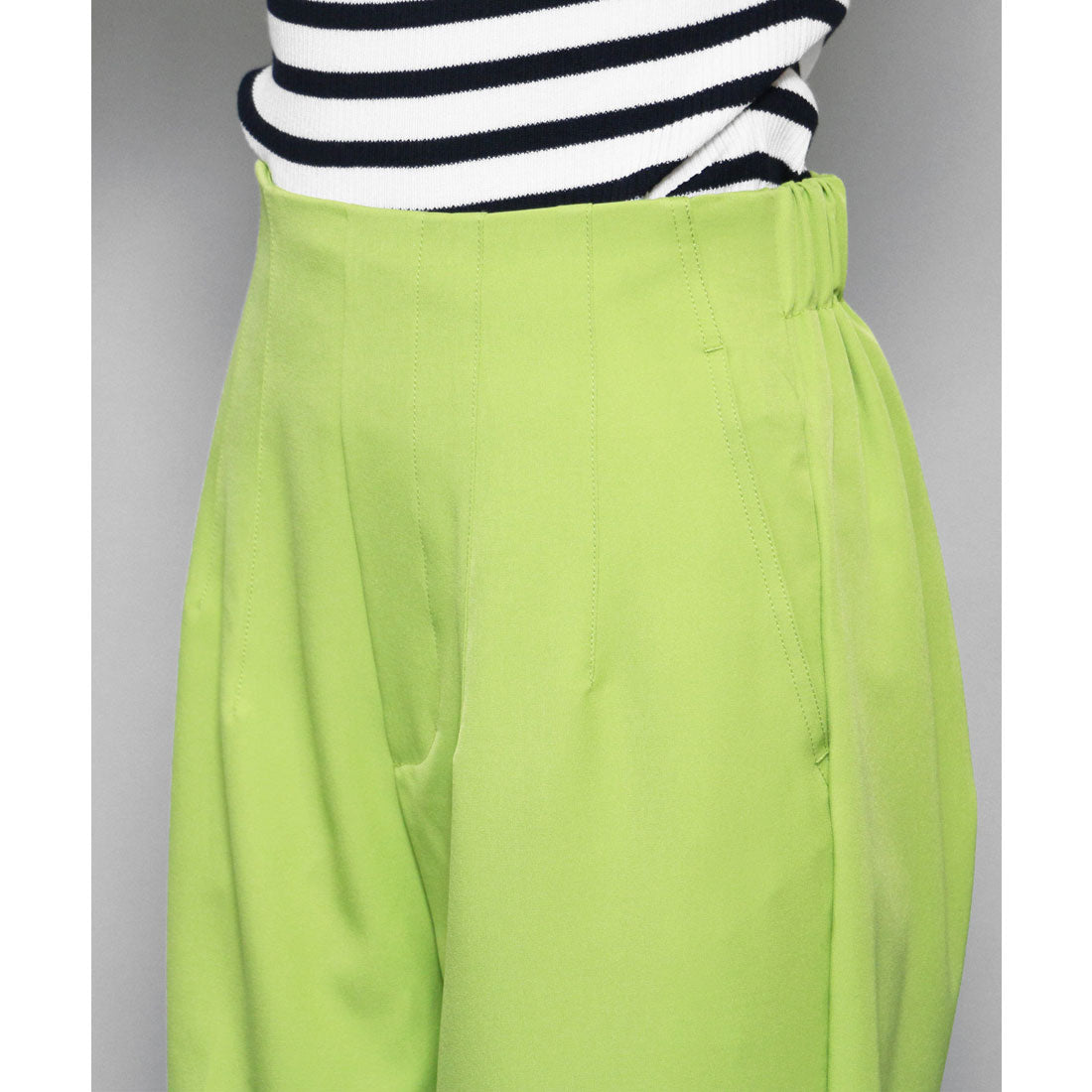 ミリアンデニ mili an deni ハイウェストダーツテーパードパンツ