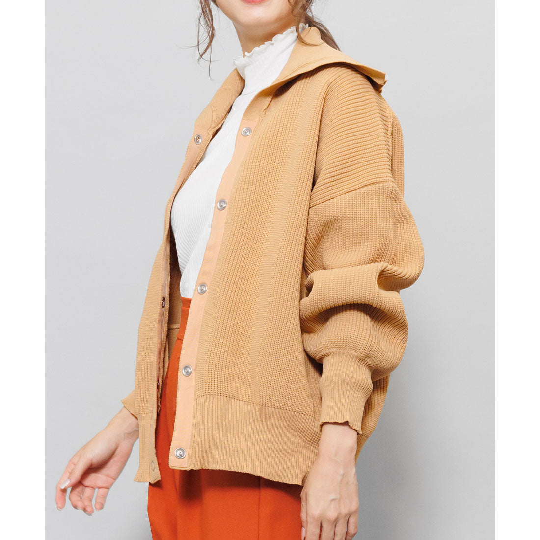 mili an deni sponge knit cardigan