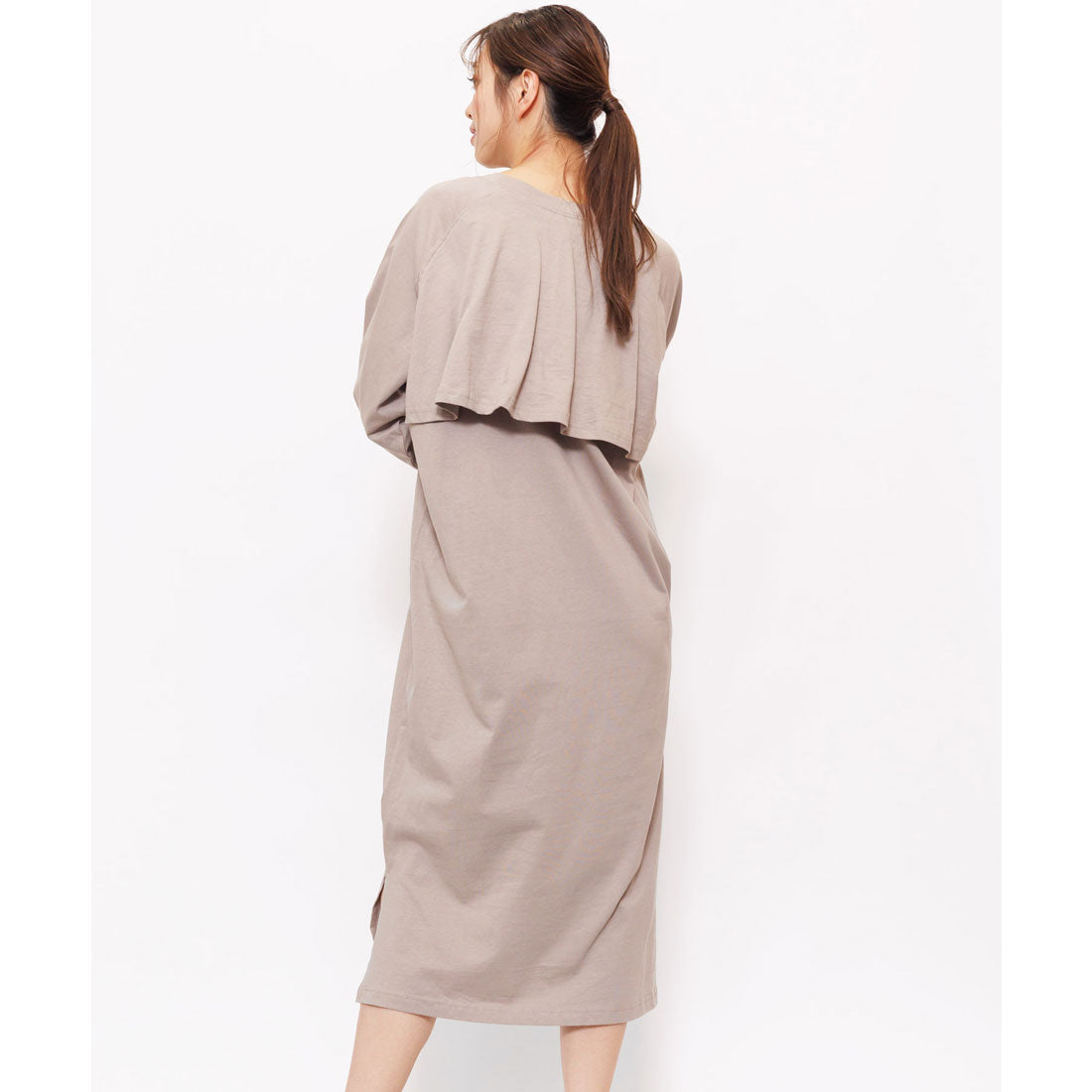 mili an deni 100% cotton back frill dress