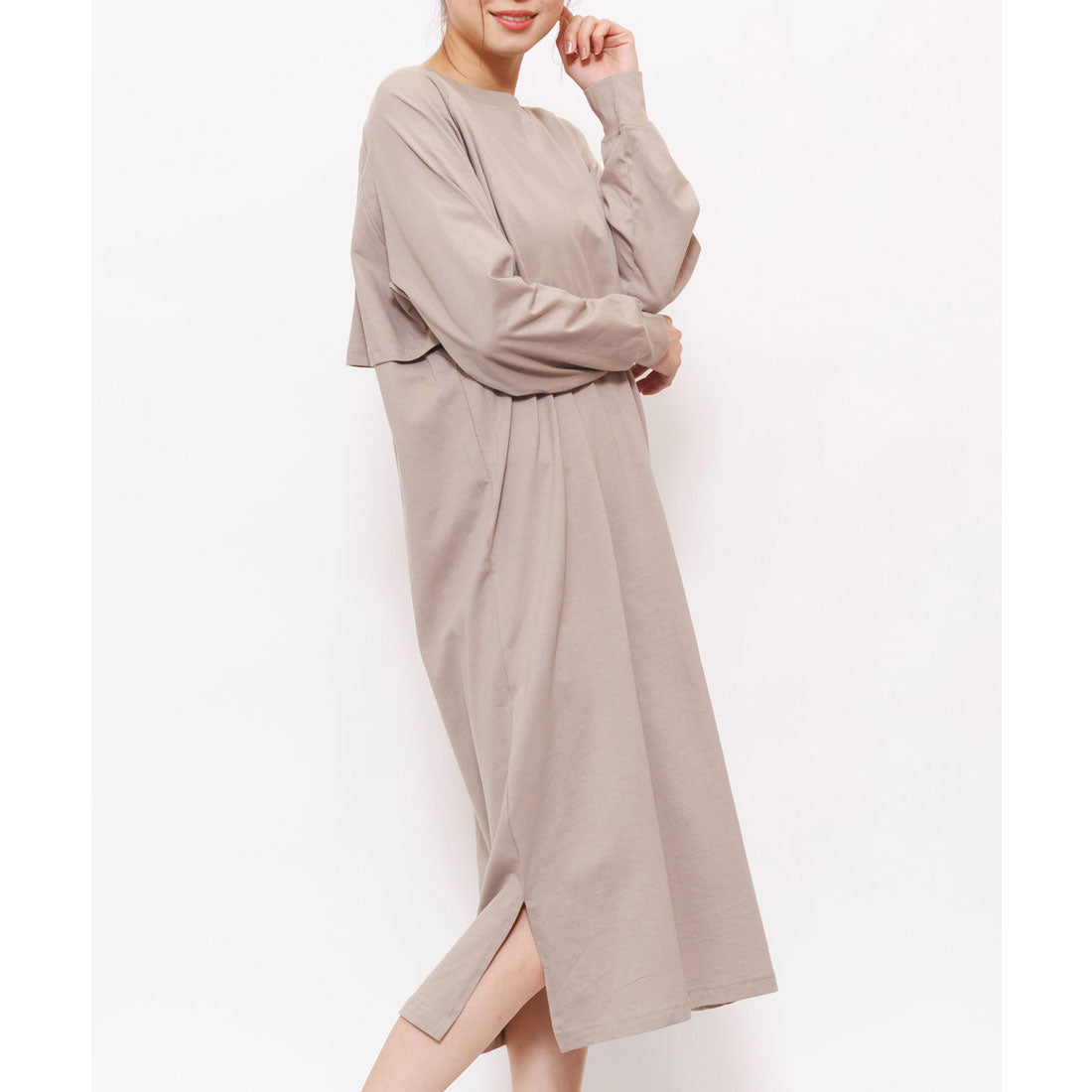 mili an deni 100% cotton back frill dress