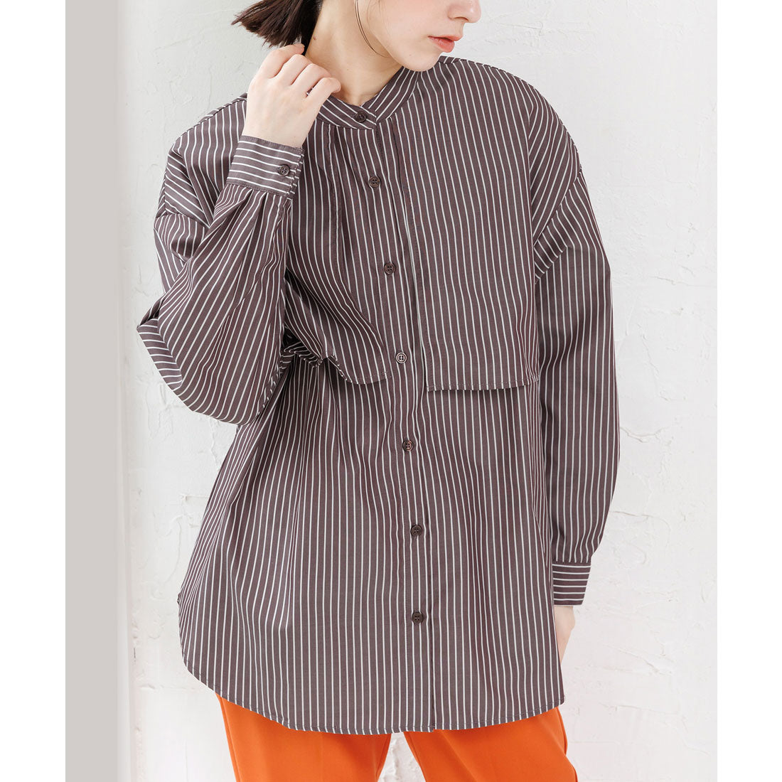 mili an deni Ester broad yoke overshirt