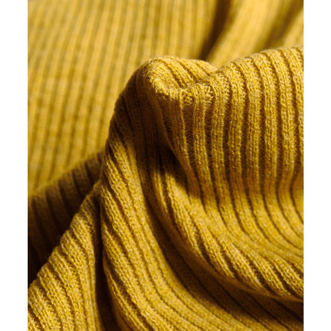 mili an deni Washable Doctor Neck Rib Knit PO