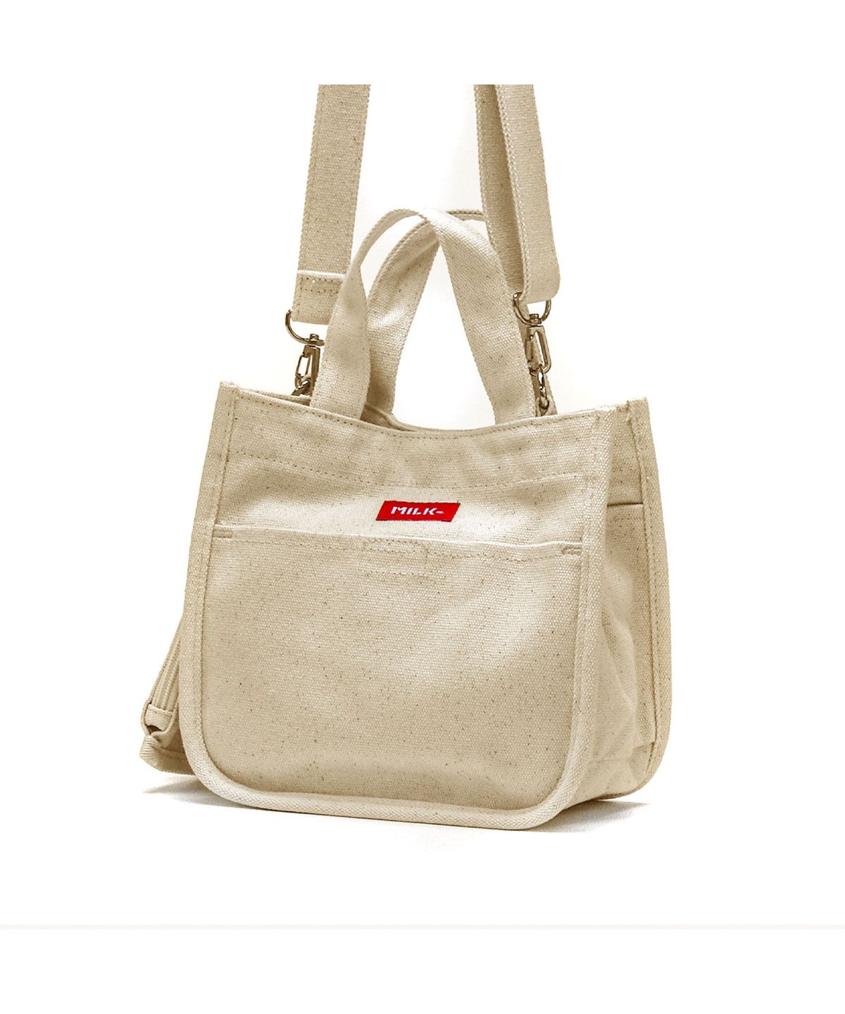 ミルクフェド MILKFED. ミルクフェド ショルダーバッグ MILKFED. EMBROIDERED BAR MINI SHOULDER BAG W/STRAP 103213053009 （レッド） レッド