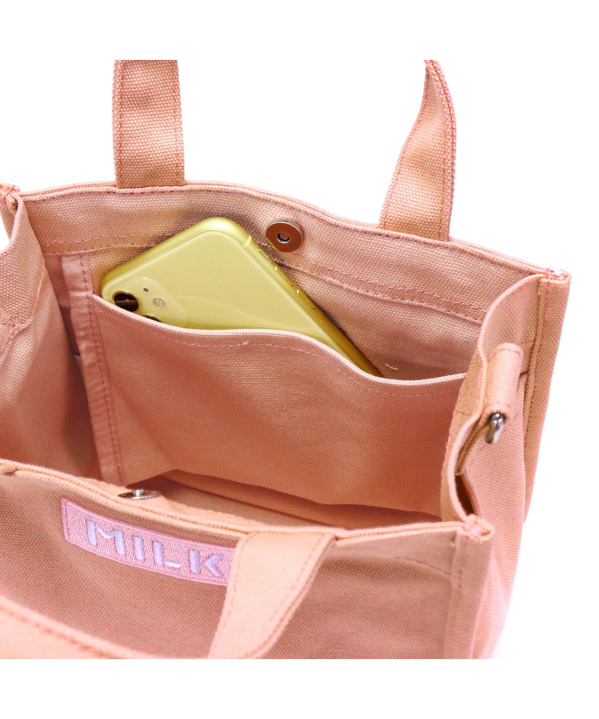 ミルクフェド MILKFED. ミルクフェド ショルダーバッグ MILKFED. EMBROIDERED BAR MINI SHOULDER BAG W/STRAP 103213053009 （レッド） レッド