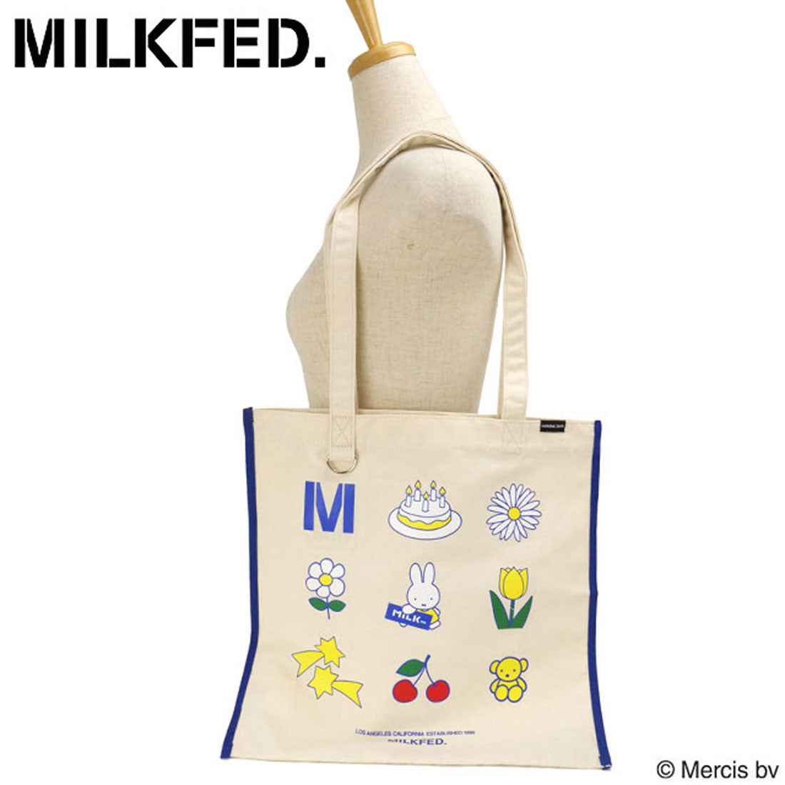 ミルクフェド MILKFED. ×MIFFY ICON TOTE BLUE [103252053007 SS25SPOT] （BLUE） BLUE