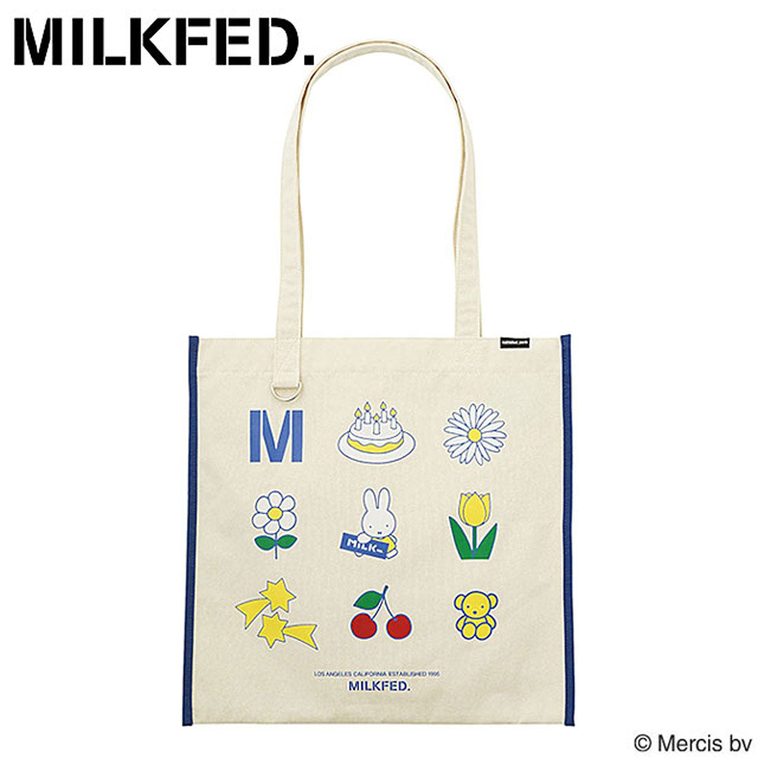 ミルクフェド MILKFED. ×MIFFY ICON TOTE BLUE [103252053007 SS25SPOT] （BLUE） BLUE