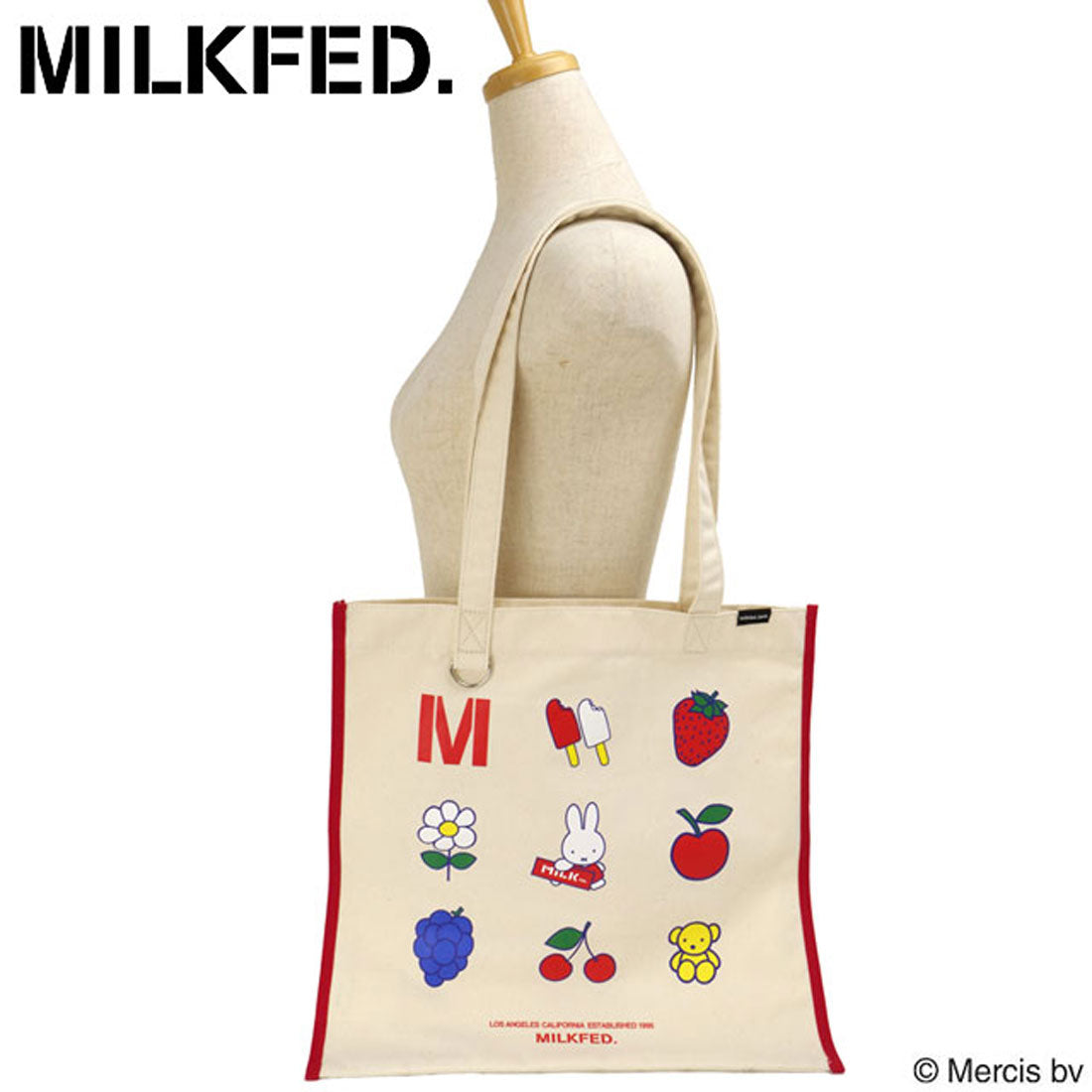 ミルクフェド MILKFED. ×MIFFY ICON TOTE RED [103252053007 SS25SPOT] （RED） RED