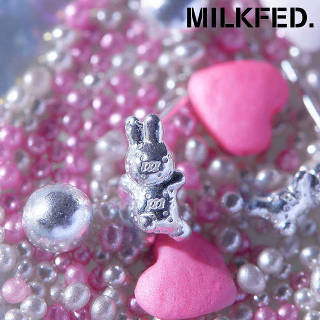 ミルクフェド MILKFED. × LANIE USAGI EARRING SILVER [103244054015]
