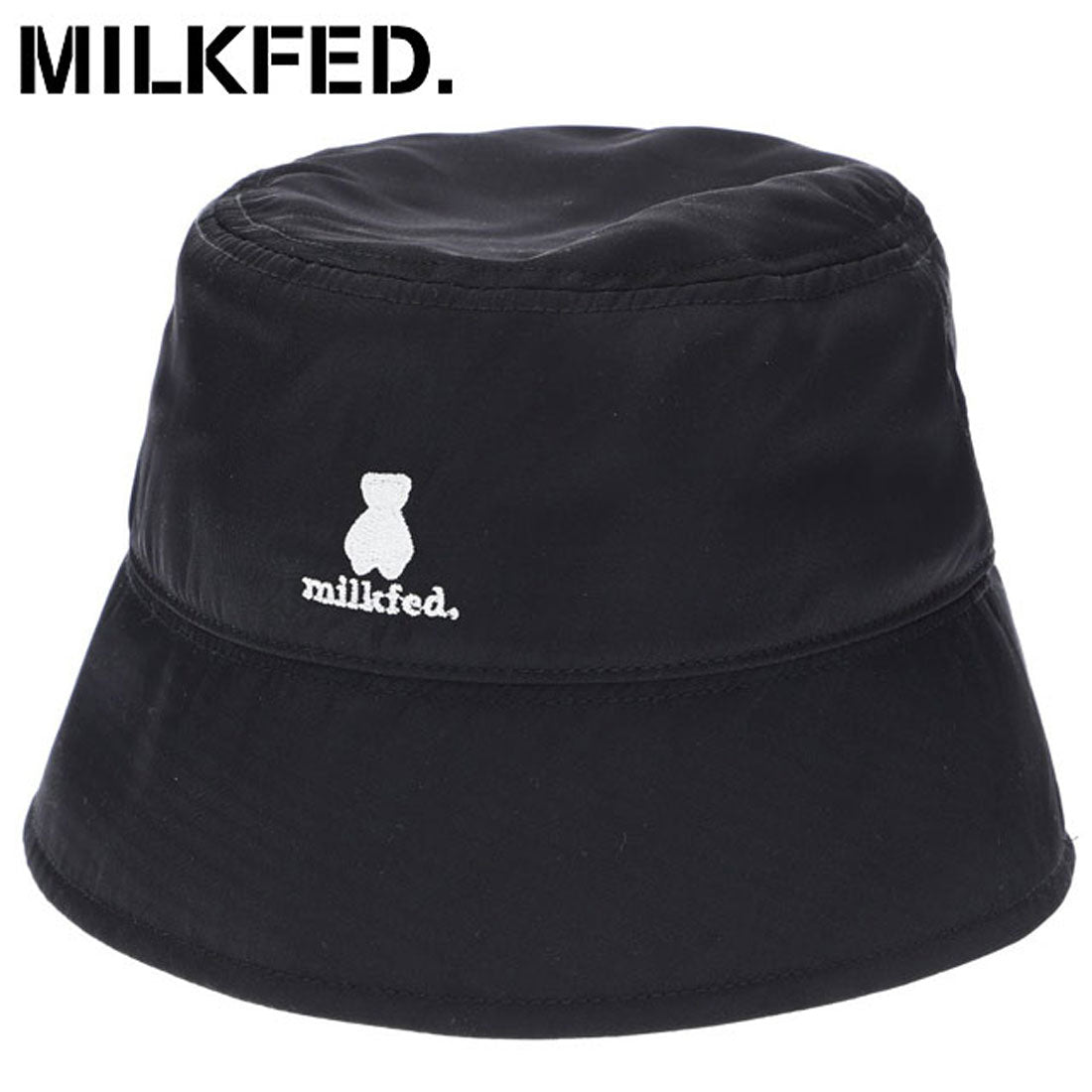 ミルクフェド MILKFED. AQO STUDIO SPACE BUCKET HAT BEIGE [103241051009]