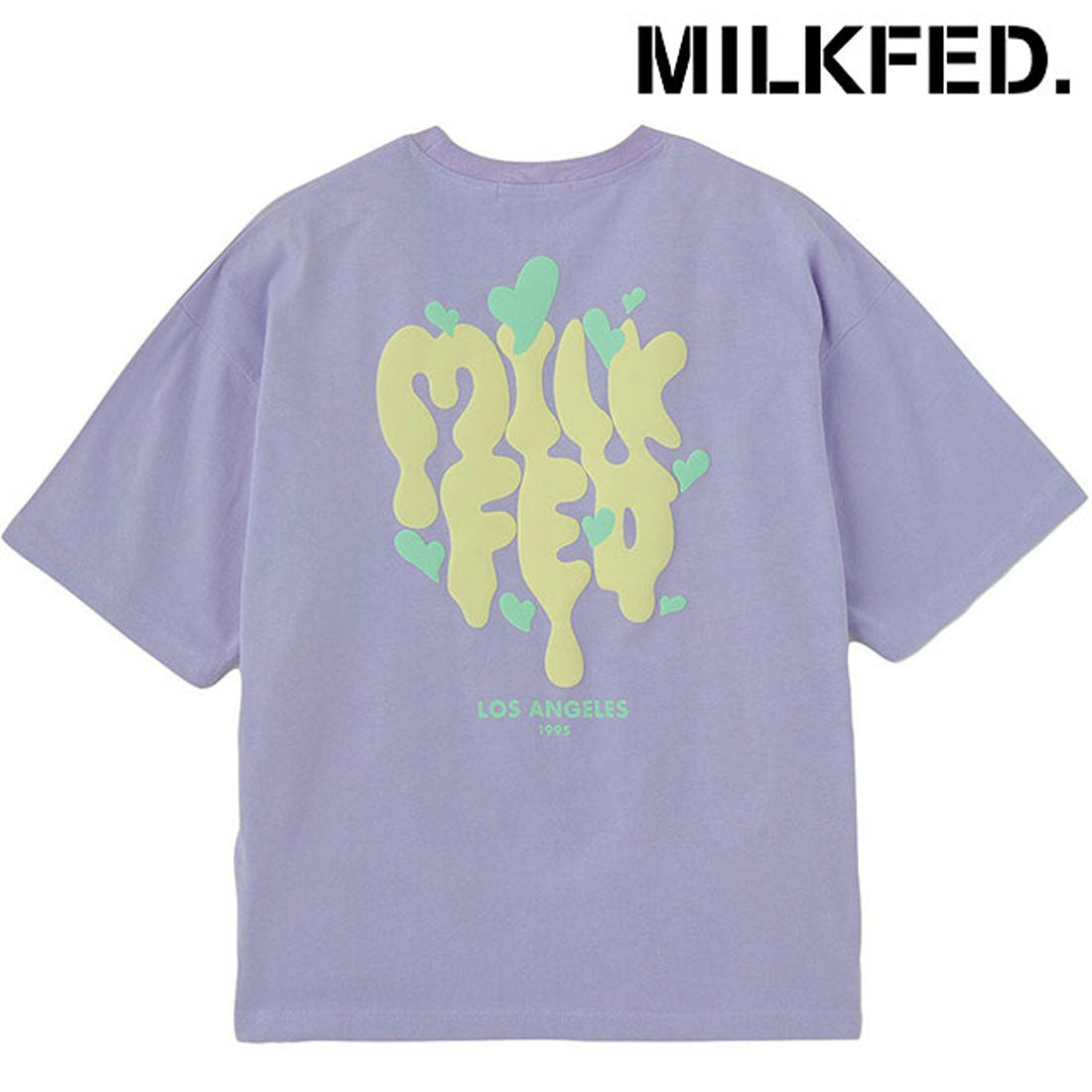 ミルクフェド MILKFED. MELT LOGO WIDE S/S TEE LtPURPLE [103252011004 SU25] （LtPURPLE） LtPURPLE