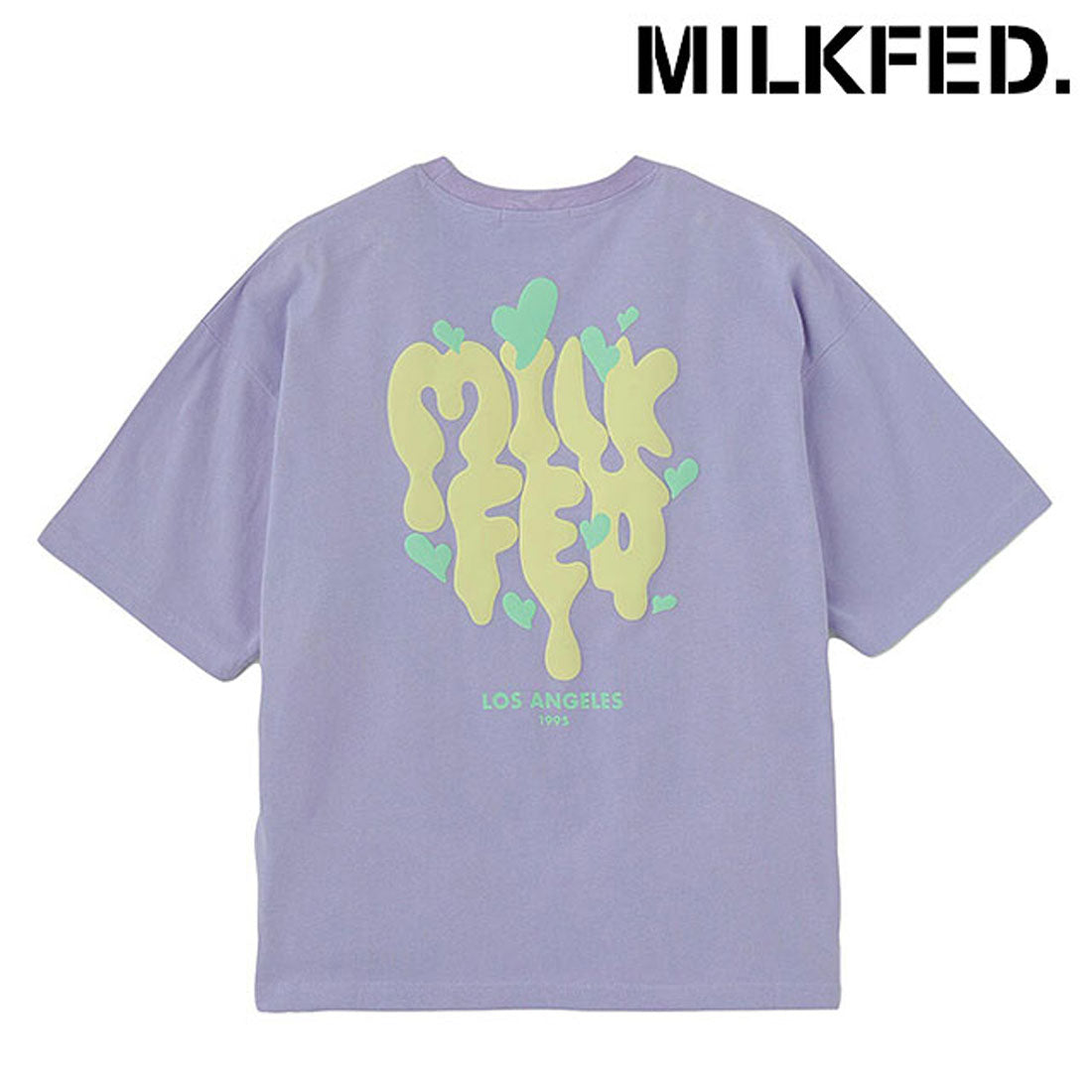 ミルクフェド MILKFED. MELT LOGO WIDE S/S TEE LtPURPLE [103252011004 SU25] （LtPURPLE） LtPURPLE