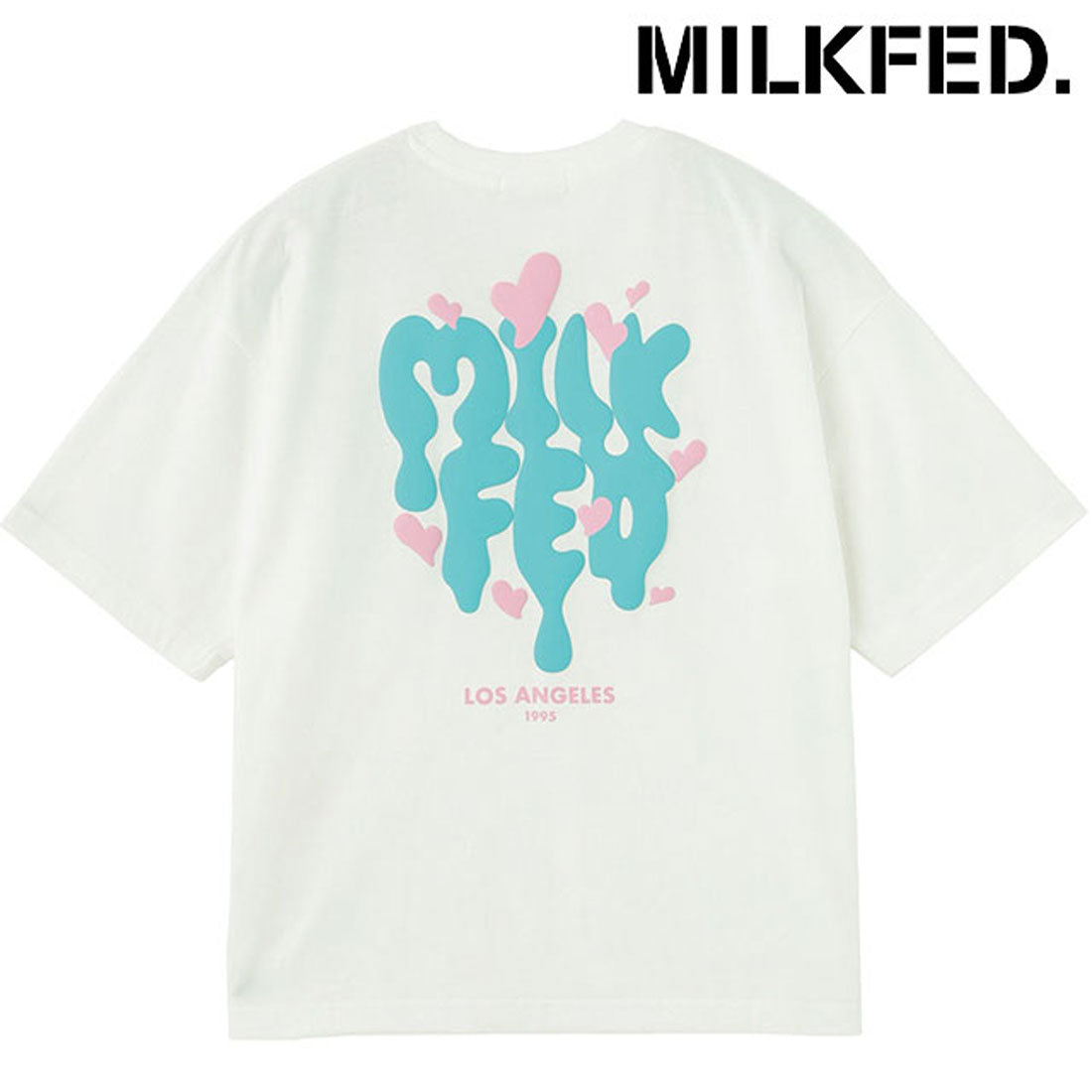 ミルクフェド MILKFED. MELT LOGO WIDE S/S TEE WHITE [103252011004 SU25] （WHITE） WHITE