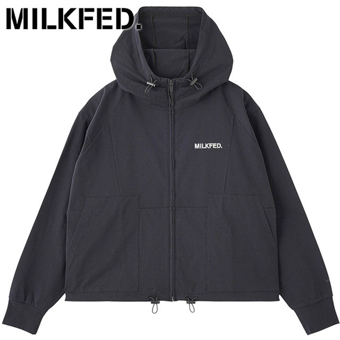Milk Fed MILKFED. ×OP RASH GUARD ZIP HOODIE NAVY [103252012001 SU25]