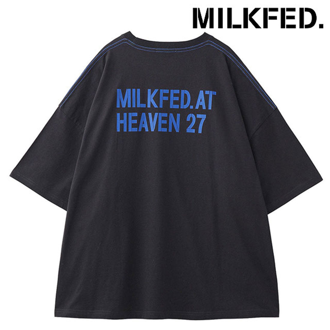 ミルクフェド MILKFED. MILKFED. AT HEAVEN27 SUPER BIG S/S TOP CHARCOAL [103253013001] （CHARCOAL） CHARCOAL