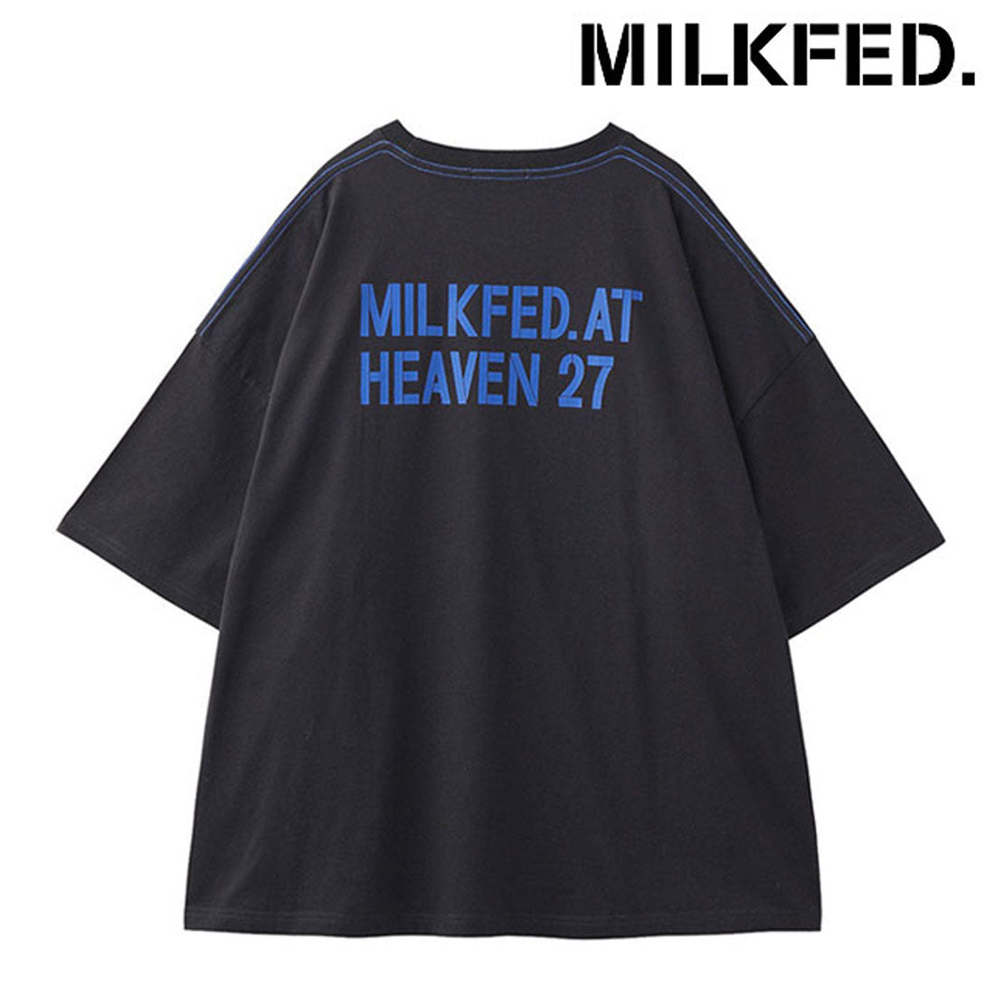 ミルクフェド MILKFED. MILKFED. AT HEAVEN27 SUPER BIG S/S TOP CHARCOAL [103253013001] （CHARCOAL） CHARCOAL