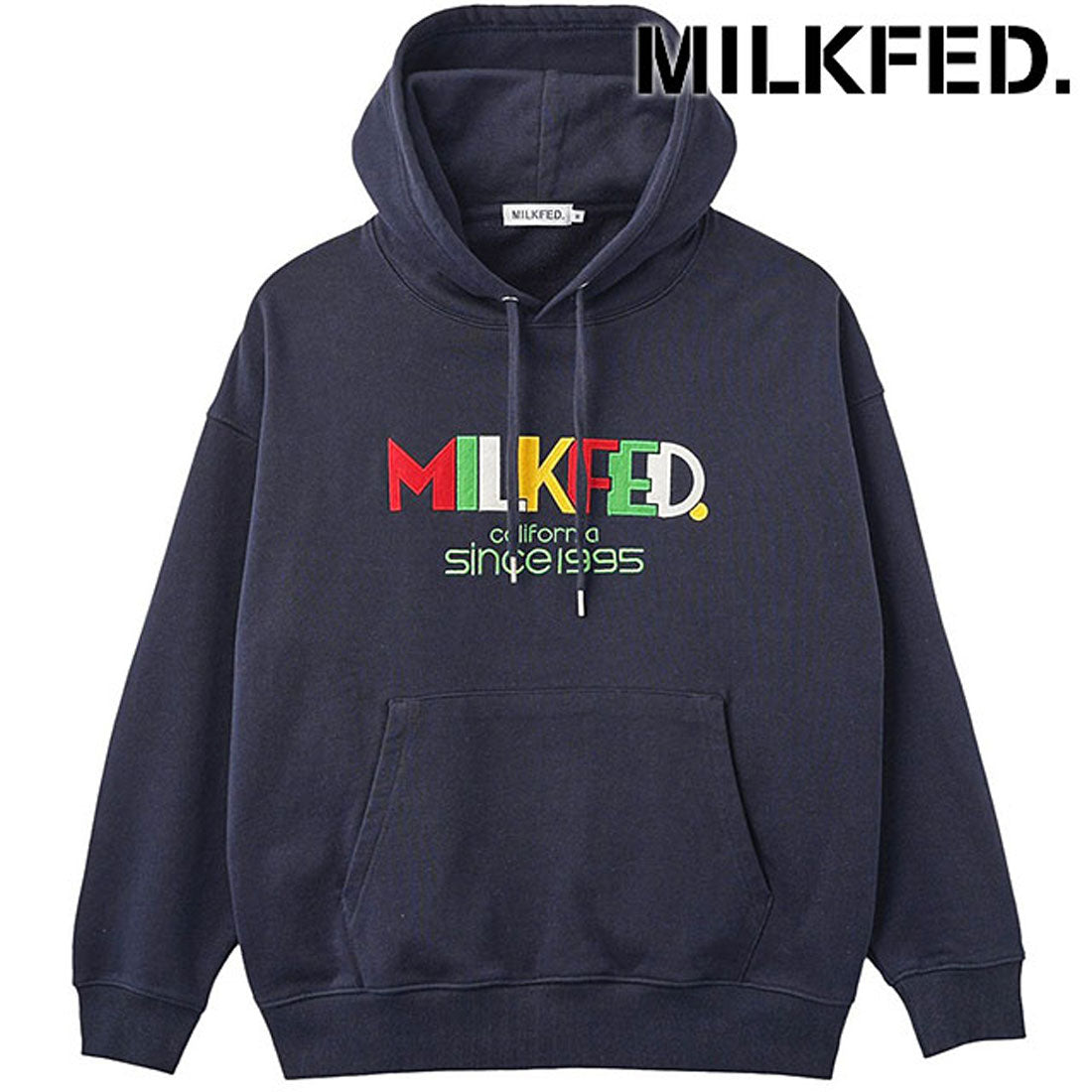 パーカー MILKFED SLEEVE LOGO BIG SWEAT HOODIE Milkfed. RETRO LOGO FELT PATCH SWEAT HOODIE off white [103254012011]