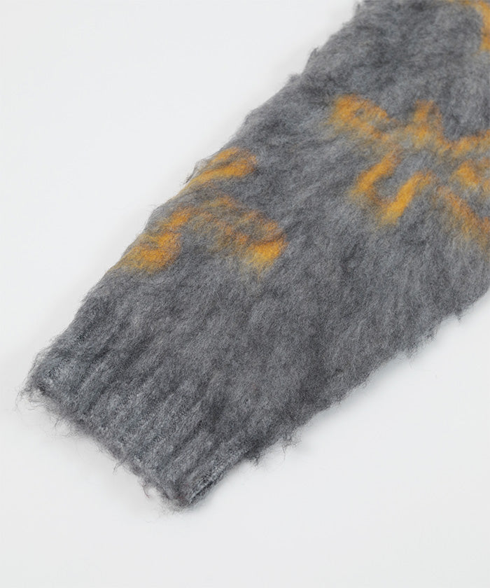 ミエット miette フラワージャガードニットカーディガン （レッド） レッド