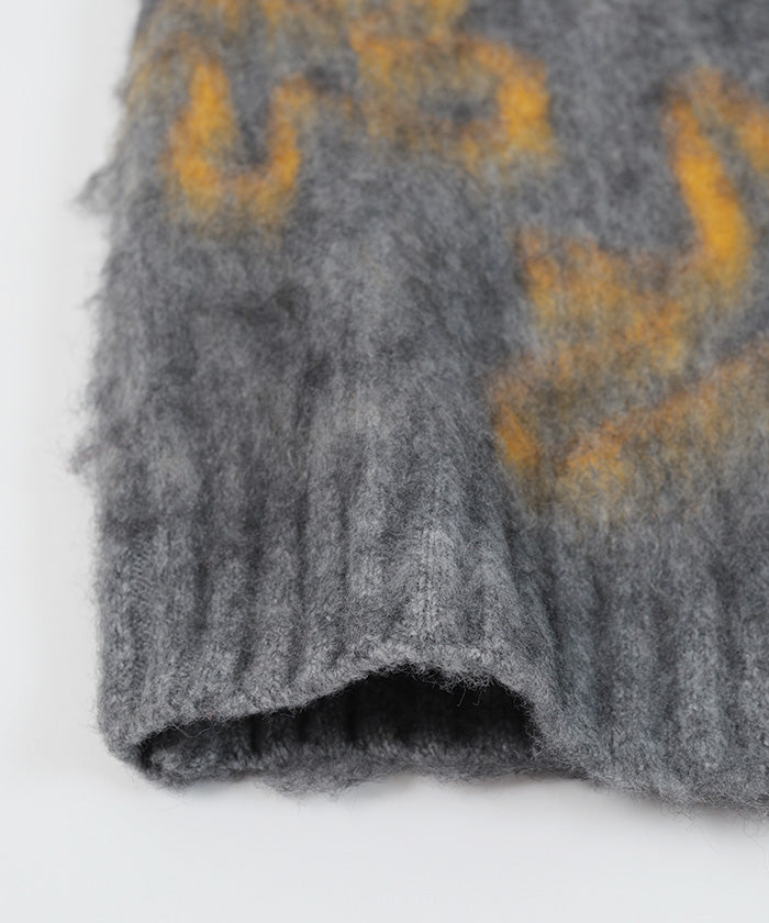 ミエット miette フラワージャガードニットカーディガン （レッド） レッド