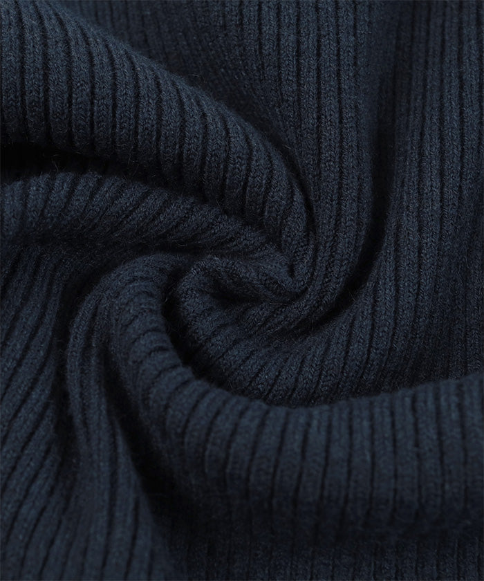 ミエット miette デザインヘムリブニット （レッド） レッド