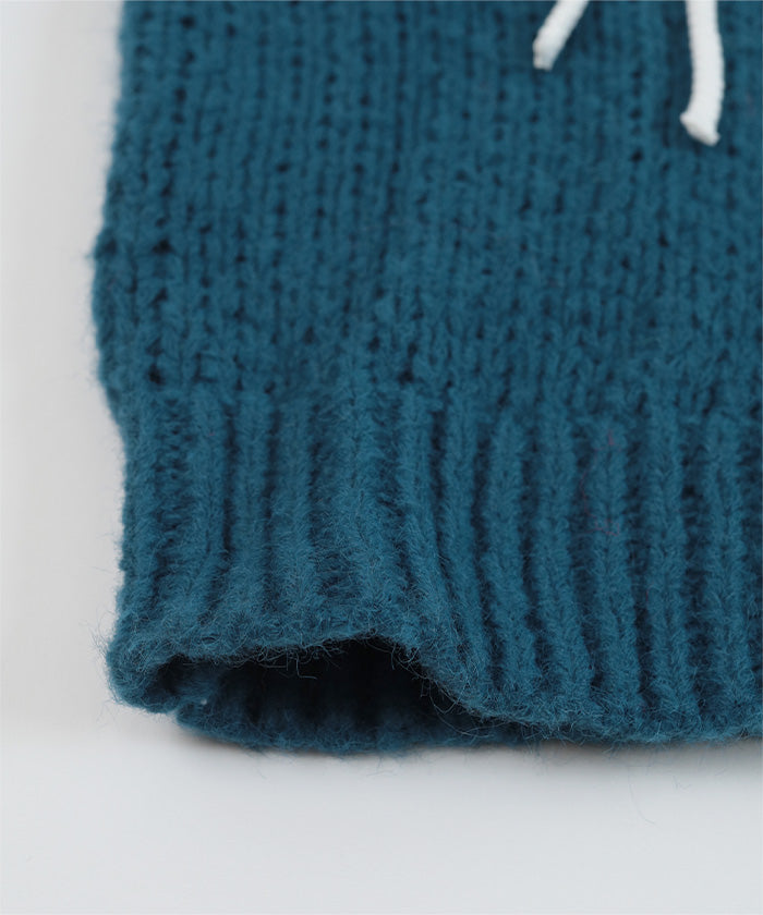 ミエット miette ローゲージリボンニット （レッド） レッド