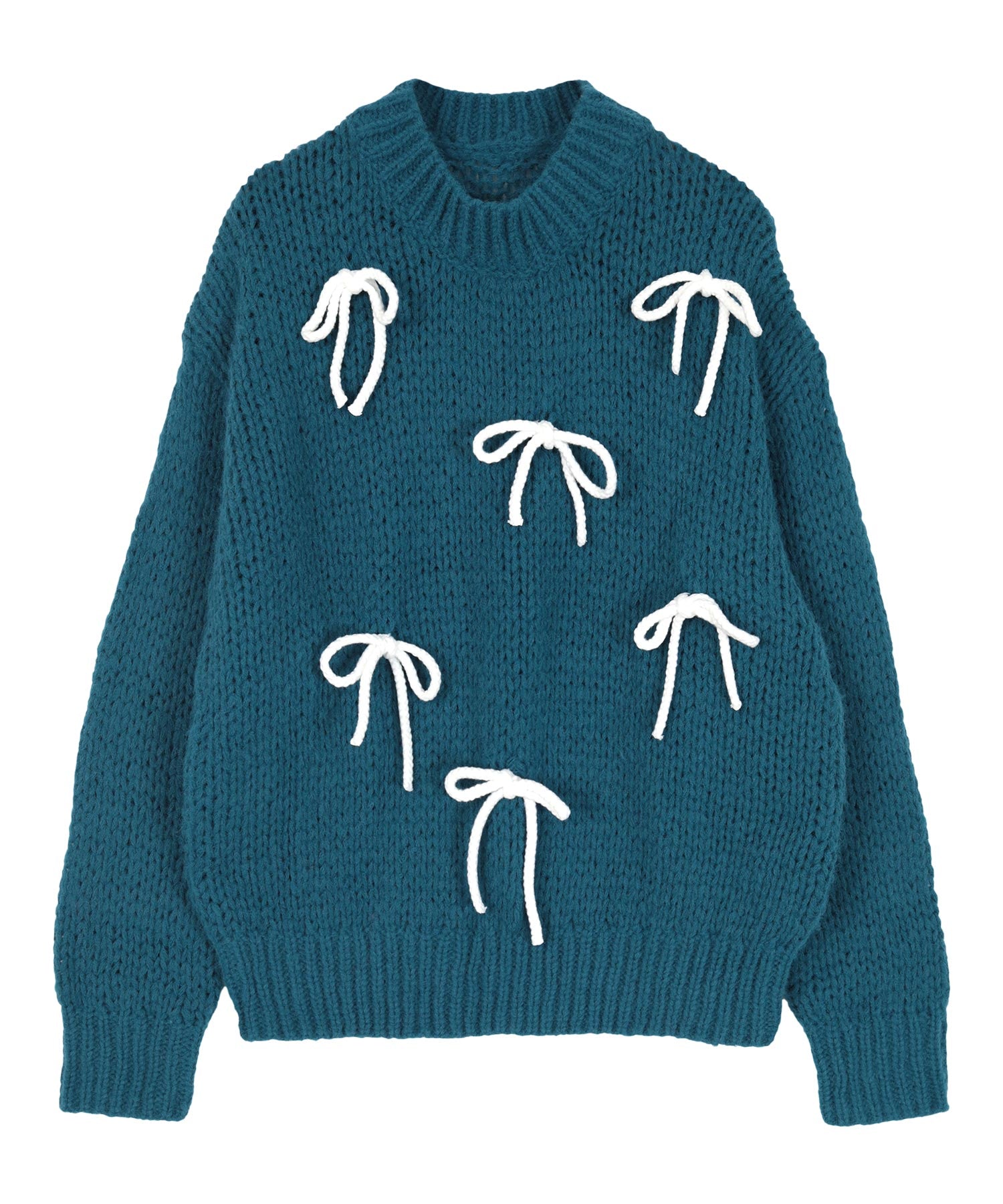 ミエット miette ローゲージリボンニット （レッド） レッド