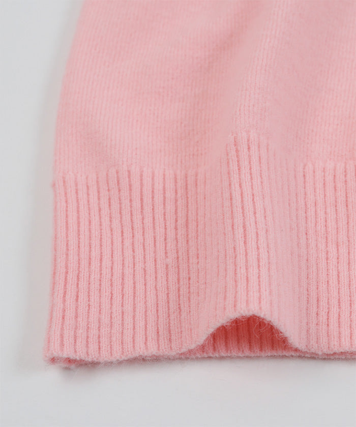 ミエット miette スリットタートルネックニット