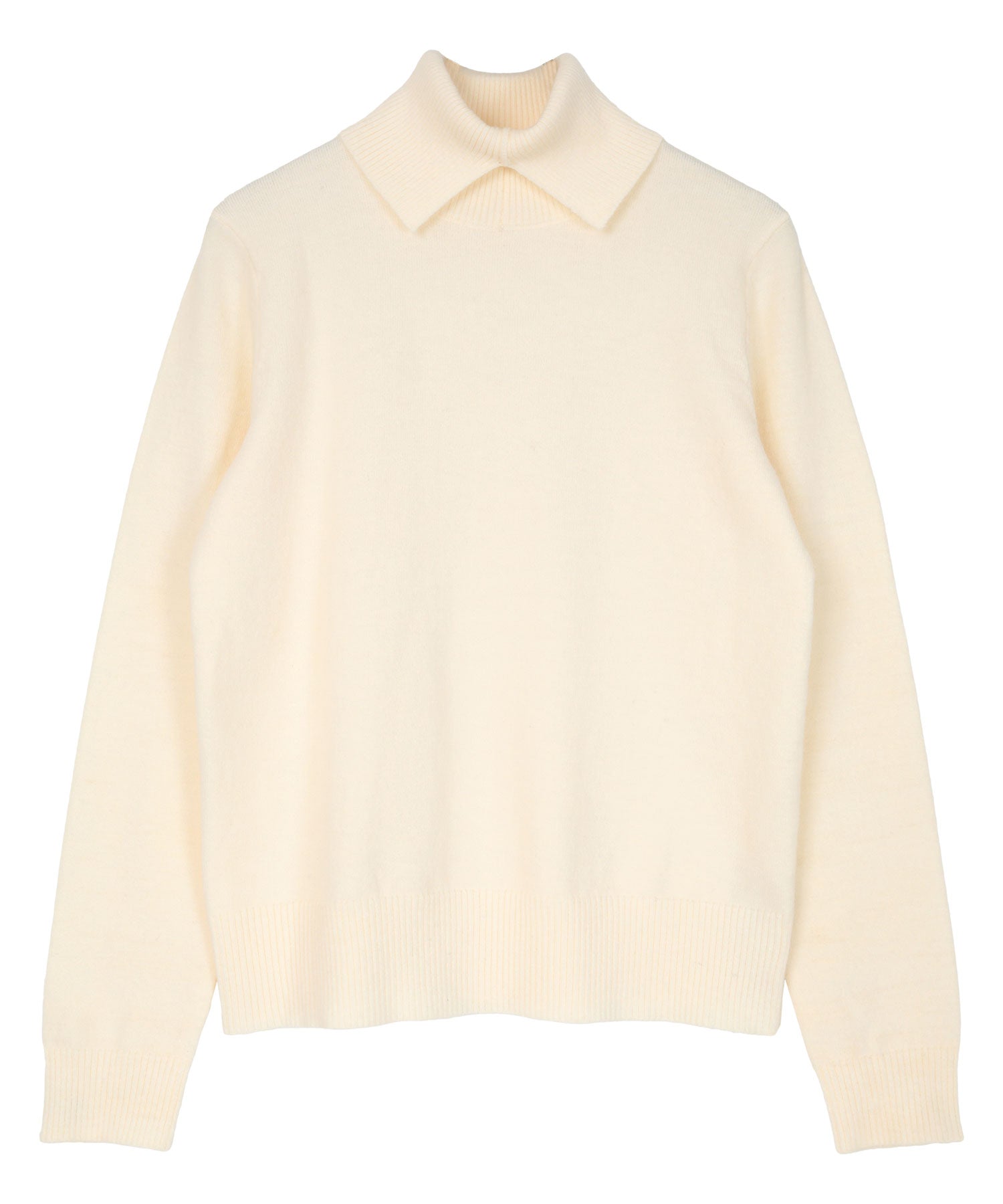 ミエット miette スリットタートルネックニット