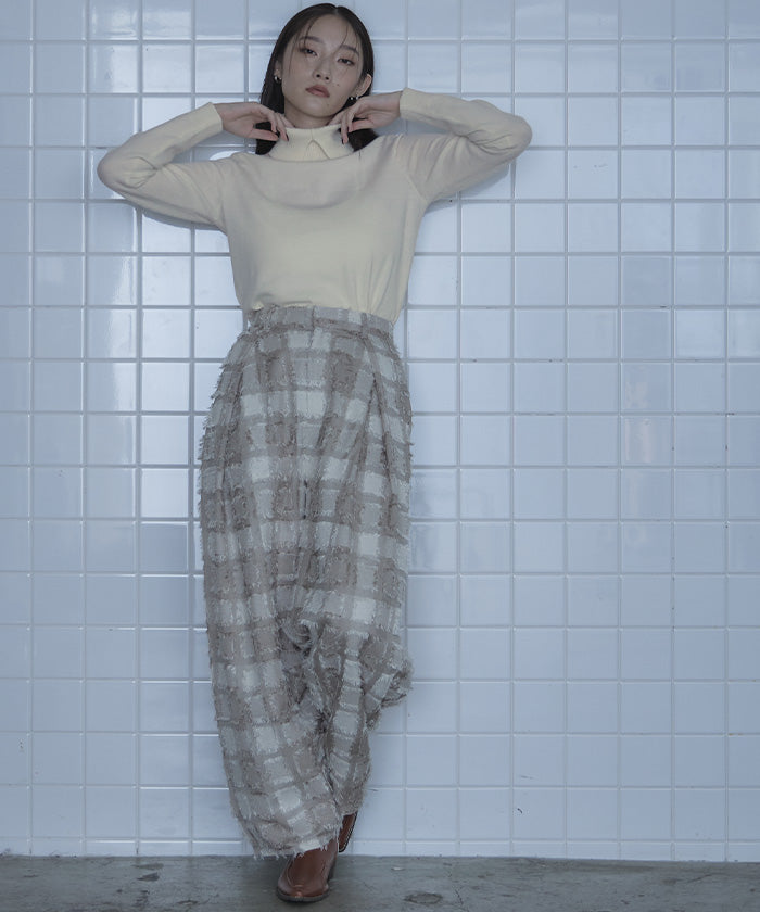 ミエット miette スリットタートルネックニット （ミントグリーン） ミントグリーン