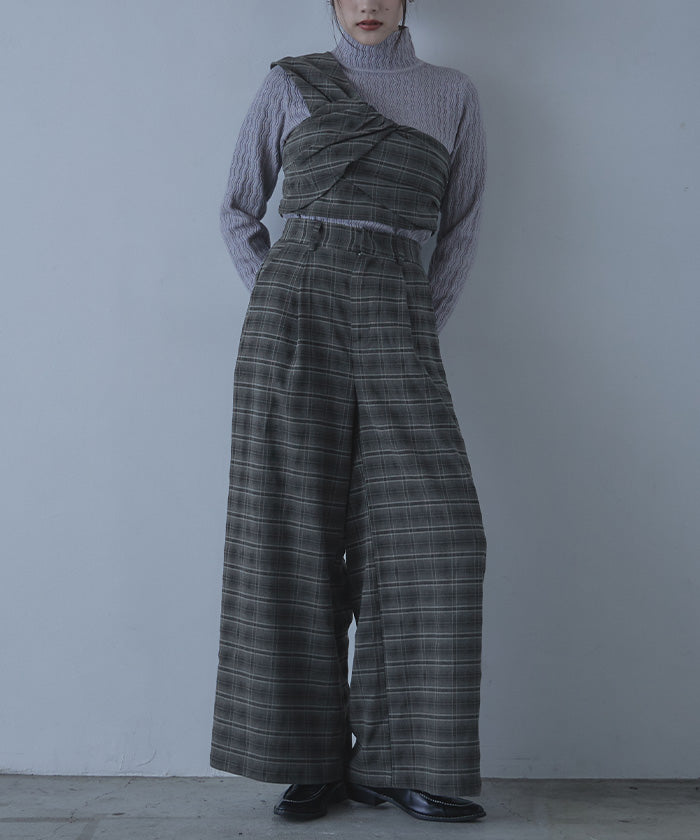 Miette 格紋背心套裝