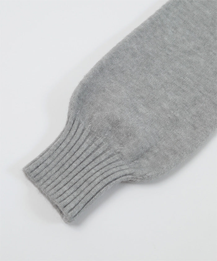 ミエット miette ロングタイ付きオフショルニット （ブラウン） ブラウン