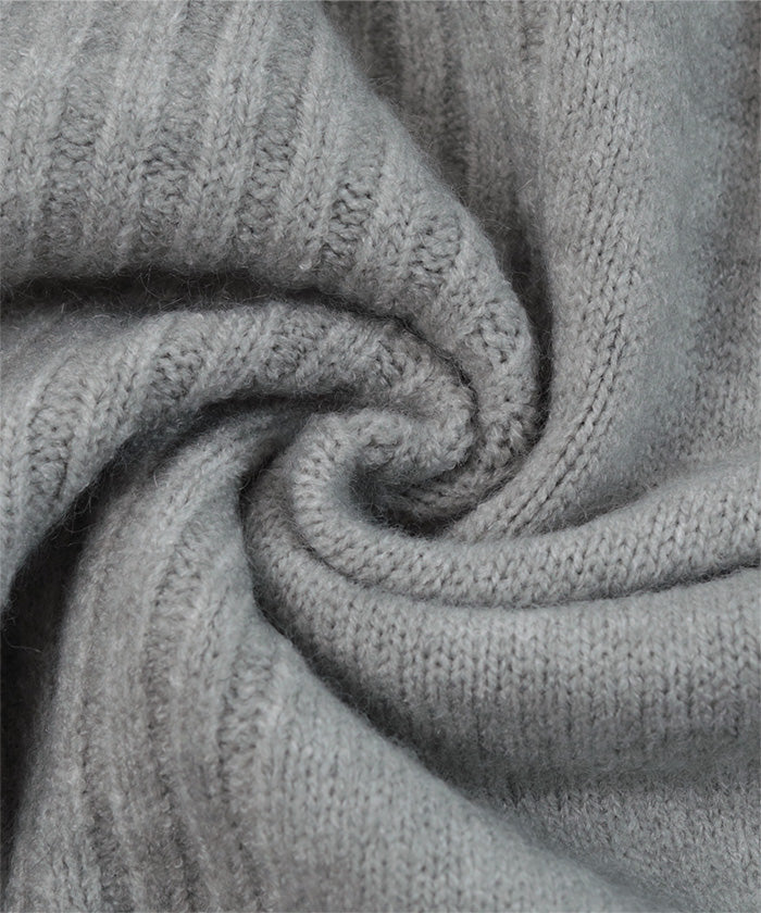 ミエット miette ロングタイ付きオフショルニット （ブラウン） ブラウン