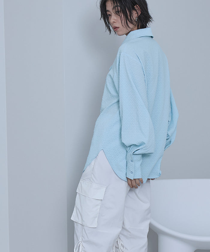 miette Miette Big Collar Front Ribbon Blouse