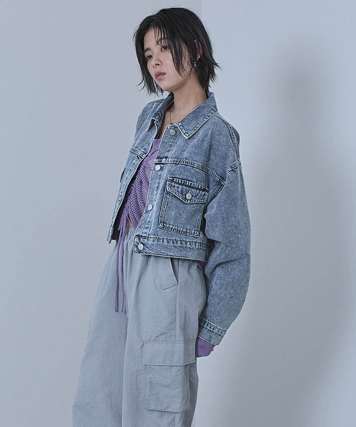 miette miette 短版牛仔外套