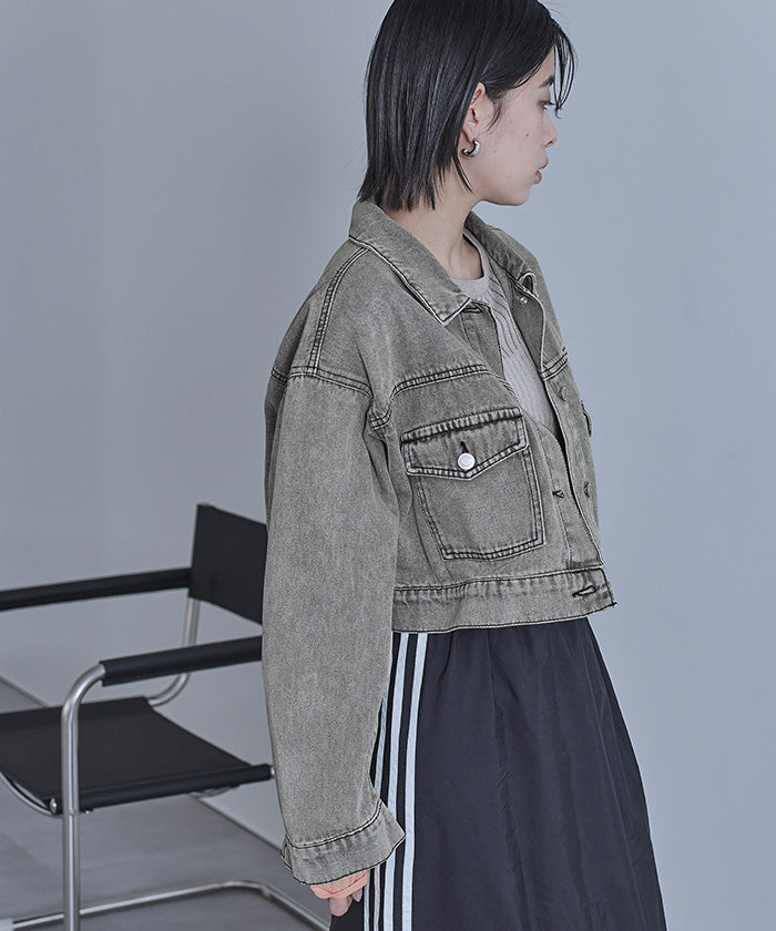 miette miette 短版牛仔外套